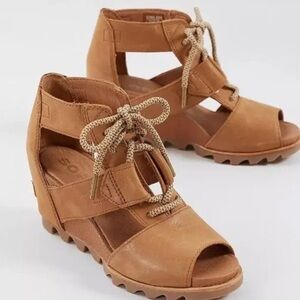 Sorel Tan Wedge Sandals